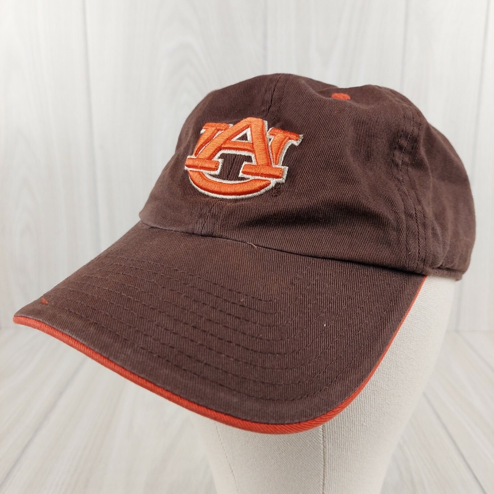 Twins Enterprise Auburn Tigers Hat Mens Medium Brown Orange Fitted The Franchise - Picture 2 of 7